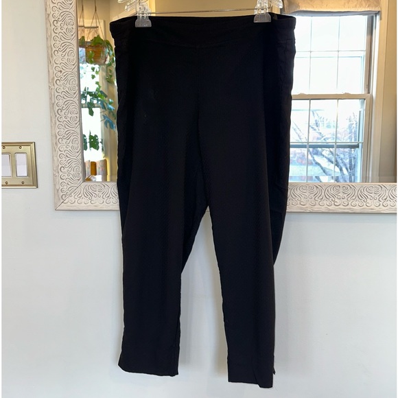 Lila Rose Black Patterned Stretch Pants / Leggings - 20W - Picture 1 of 3